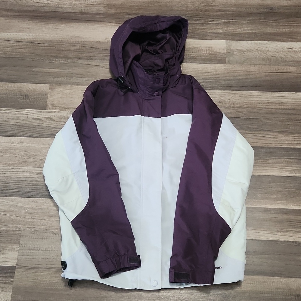 L.L. Bean  Ski/ Snow Jacket Size Small Purple & Gray EUC Vintage